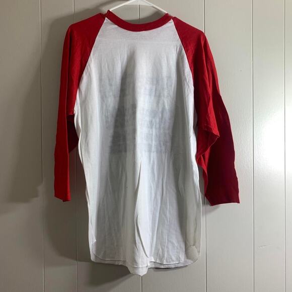 vintage 70s CHEAP TRICK single stitch raglan baseball jersey graphic tee shirt L - Picture 6 of 6